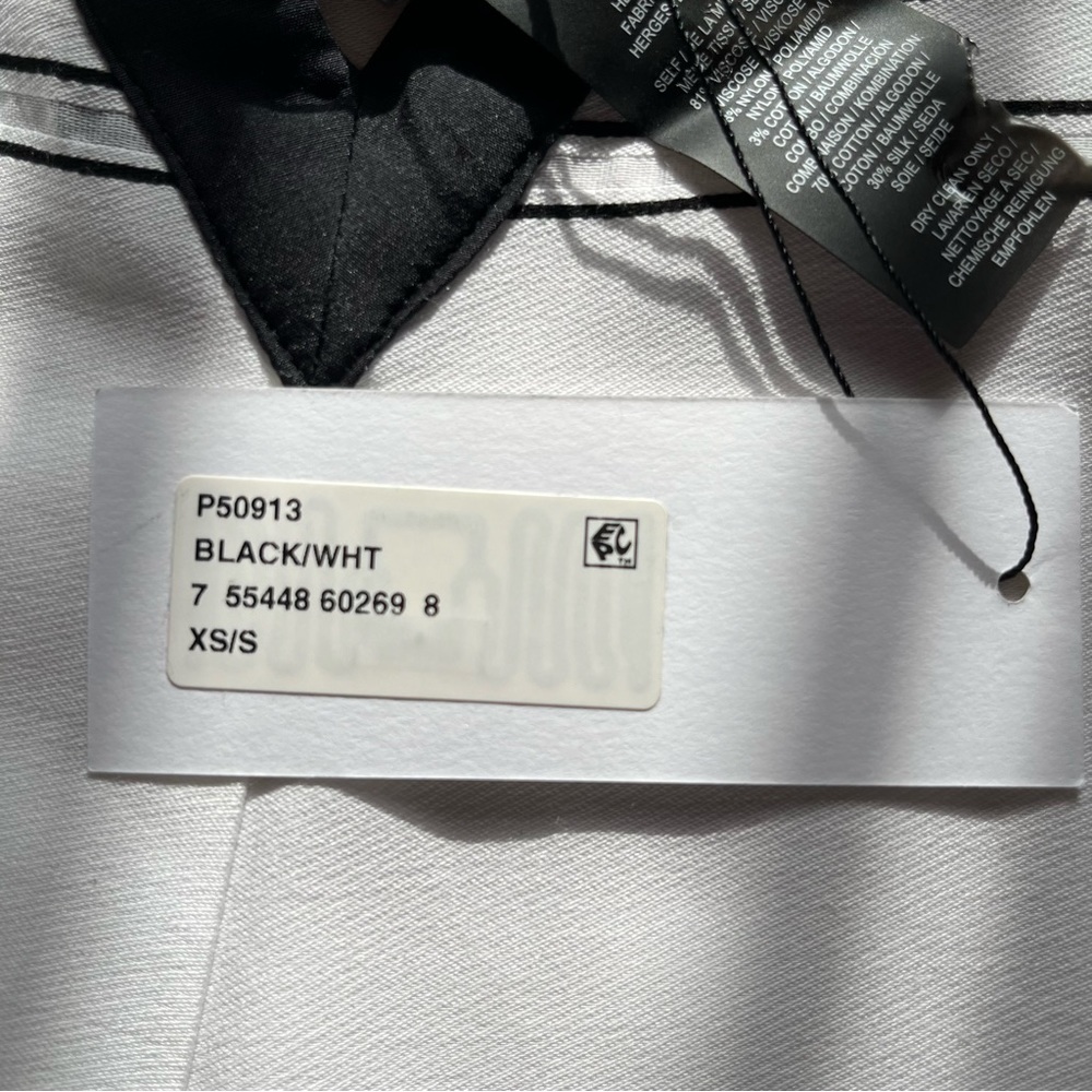 Proenza Schouler Sheer Stripped Cover Up Sundress In Black & White Size XS/Small - Picture 11 of 14
